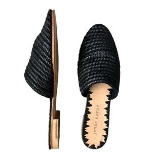 Jenni Kayne Ebony Woven Clogs